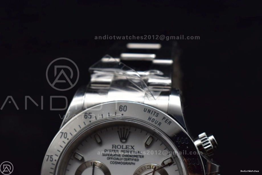 116520 White Case SS SA4130 QuickDry Best Edition V Daytona 904L Clean 1:1 and Dial 774 Bracelet 0709